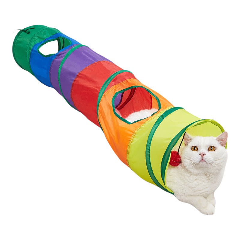 彩虹猫隧道逗猫棒自嗨解闷耗体力