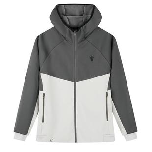 361外套约基奇冬季连帽开襟绒里卫衣男士长袖宽松舒适运动夹克