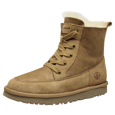 枫叶冬季雪地靴男女同款保暖棉鞋