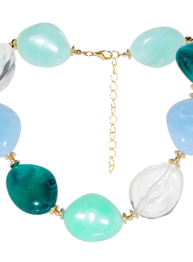 多巴胺水晶串珠装饰项链锁骨链