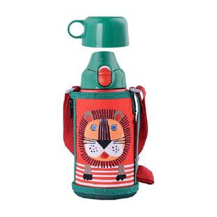 Tiger/虎牌儿童双盖便携保温杯儿童水杯保冷保热上学专用卡通可爱