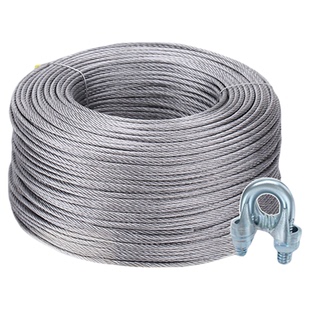 钢丝绳304不锈钢软细镀锌钢丝绳晒衣绳晾衣绳架包塑钢丝