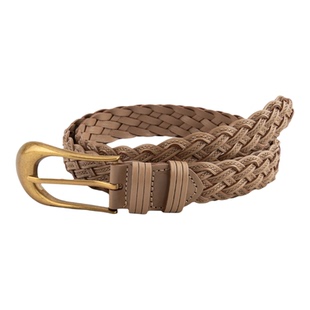 深灰色编织3厘米腰带设计感女衬衫毛衣裙连衣裙牛仔裤阔腿裤皮带