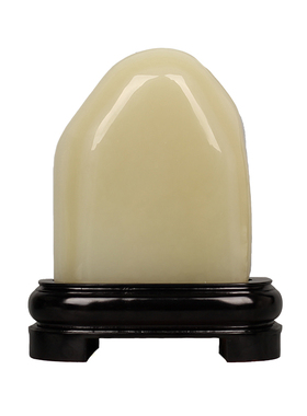 客厅天然玉石靠山石摆件