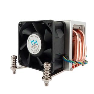 恒煜2U2011/1151针四热管长正方形侧吹服务散热器CPU电脑机箱风扇