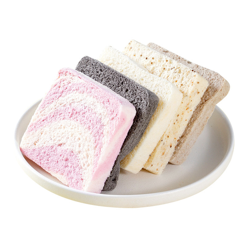 甘小鲜无边吐司面包牛奶五黑谷物面包片三明治香芋泥吐司早餐整箱