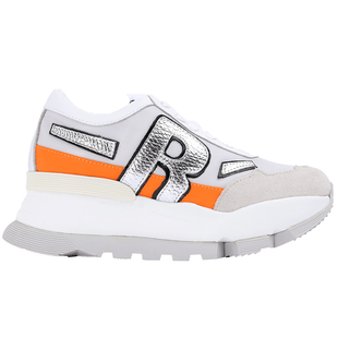 Ruco Line如卡莱意大利女真皮休闲运动跑鞋牛皮7cm厚底鞋