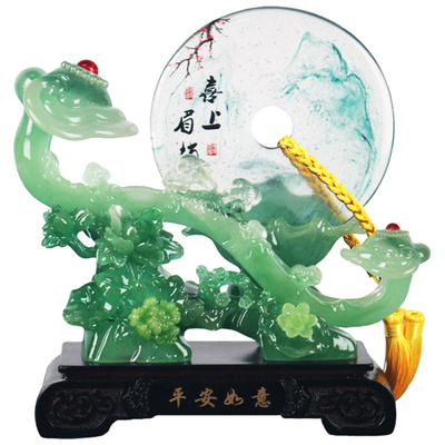 新中式平安如意树脂摆件乔迁礼