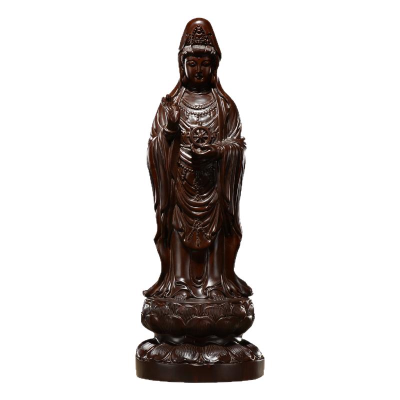 佛像供奉观世音工艺品黑檀木雕