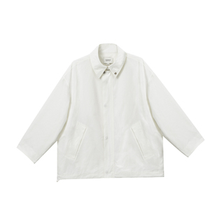 林乔芝2025年春夏新品设计感白色短款风衣外套女百搭休闲简约夹克