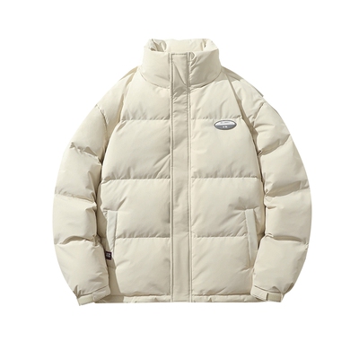 情侣白鸭绒立领羽绒服宽松鸭绒服