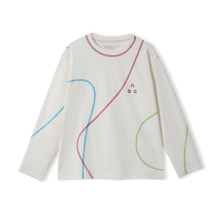 26春季新品happynocnoc「气泡水」棉感速干男女童春装长袖T恤儿童