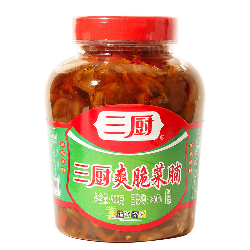 三厨爽脆菜脯900g瓶萝卜干腌制