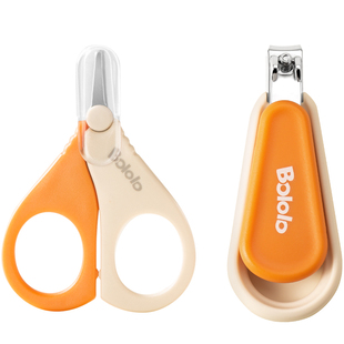 波咯咯婴儿指甲剪新生儿宝宝安全指甲刀儿童防夹肉指甲钳（U先3）