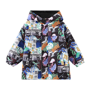 2024秋冬新款儿童洋气痞帅风轻薄外套夹棉深秋外套男童初冬潮