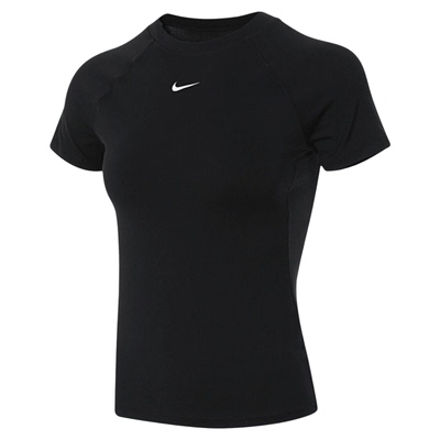 Nike耐克短袖女小勾短款瑜伽训练修身款速干运动T恤衫FV7843-010