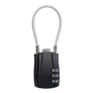 钢丝锁密码锁挂锁户外头盔锁行李箱绳锁家用防水防锈小型柜子锁头