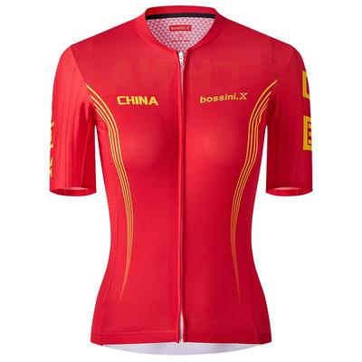 【国家队同款】bossini堡狮龙2025春自行车短袖骑行服女公路车
