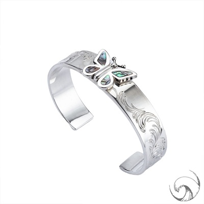 小众蝴蝶纯银情侣手镯国内现货