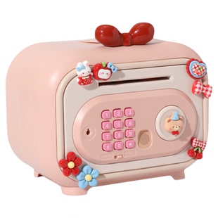 儿童储蓄罐女孩可存可取存钱罐只进不出智能指纹密码锁新年礼物