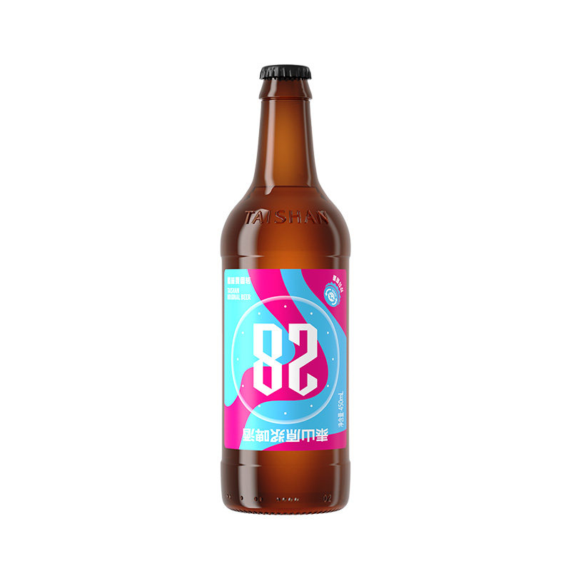 泰山原浆啤酒9度28天新鲜原浆啤酒整箱瓶装精酿450ml*6瓶