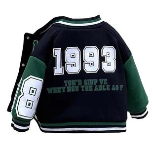 男童棒球服加绒外套秋冬款2025新款儿童上衣夹克加厚冬装中大童潮