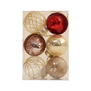 圣诞装饰品圣诞球彩球挂饰球diy圣诞树装饰挂件橱窗装饰场景布置