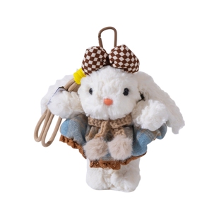 MoMo原创可爱垂耳邦尼兔包包挂饰毛绒公仔背包书包挂饰玩偶小礼物