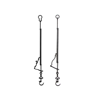 茶艺日本装饰铁质自在钩挂铁茶壶日式自载勾子火钵用火炉悬吊挂钩