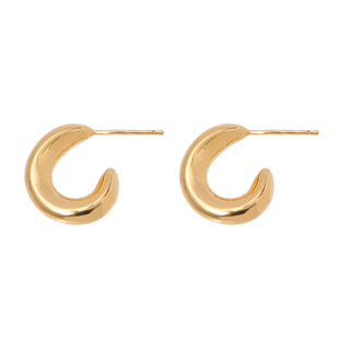 浮漾FLOAT法式高级感时髦金属耳环女欧美气质弯钩小巧耳钉s925银