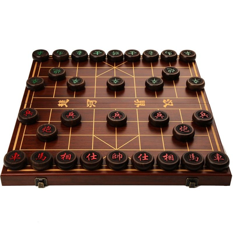 象棋中国象棋实木高档大号红木家用特大折叠棋盘成人套装送长辈