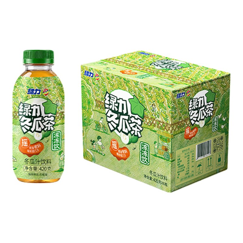 绿力冬瓜茶冻冻饮420克*6瓶装整箱装新品清爽好喝