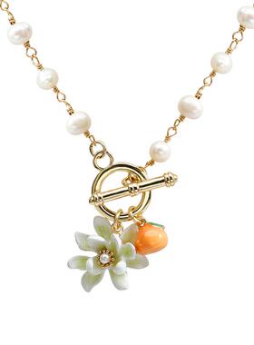 JuicyGrape柑橘栀子花戒指项链