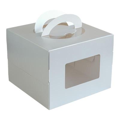 4/6/8寸手提透明开窗生日蛋糕盒