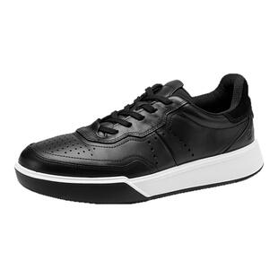 ECCO爱步小白鞋男 25年冬季新款复古增高板鞋 街头球鞋539814