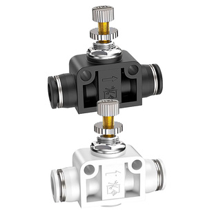 管道限流阀PU气管快速调速PSA06气动节流阀PA-08调节限流阀PA-4/6