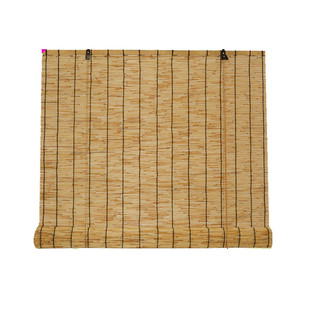 芦苇帘子草帘苇帘竹帘隔断帘遮光遮阳复古装饰吊顶升降定做竹卷帘