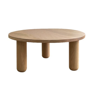 HITCHCOCK Savoye/侘寂日式实木方形圆形茶几客厅北欧简约圆边几