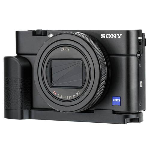 JJC 适用于索尼RX100M6手柄 RX100M3 RX100M5A M2 M4黑卡L型RX100III IV VI V快装板 竖拍板 防滑皮 底座