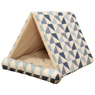 狗窝冬天保暖房子可拆洗金毛大小型犬四季通用泰迪床垫子宠物用品