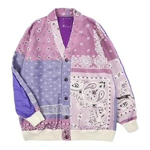 SONOFLOONG腰果花后背拼接道袍外套日系宽松开衫平田和宏新雪丽潮