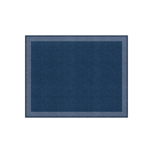 蓝色中古风客厅地毯轻奢高级感沙发茶几毯复古卧室地垫2025新款