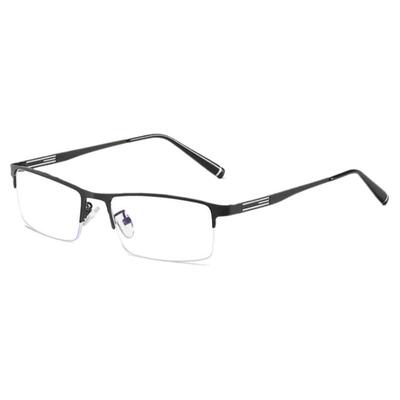 可配度数抗蓝光金属老花眼镜半框