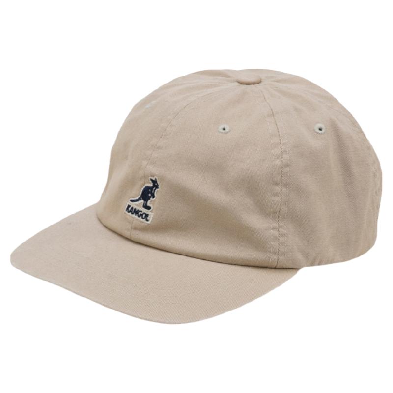 Kangol Washed Baseball袋鼠经典刺绣休闲棉棒球帽弯檐帽男女帽子