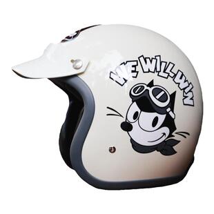 Heygo黑狗复古骑行BUCO台湾海鸟菲力猫复古半盔3/4盔摩托车头盔