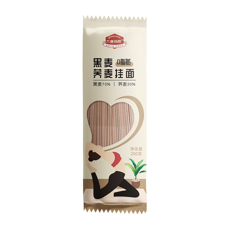 0脂肪无糖精荞麦面粗粮主食