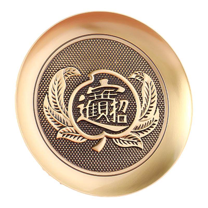 新款黄铜招财供盘家用供奉财神爷供果果盘供品水果盘贡品盘