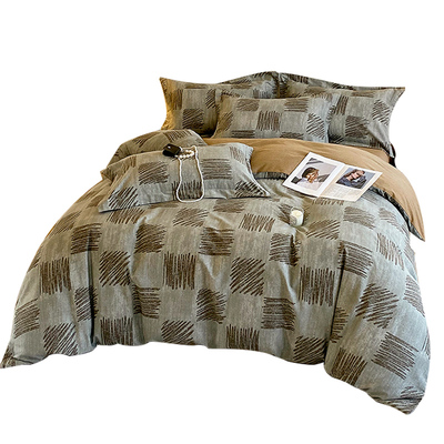 加厚纯棉磨毛被套单件100全棉