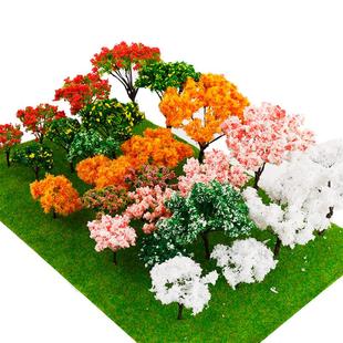 建筑沙盘模型手工材料微景观场景树仿真成品铁丝花树樱花树模型树