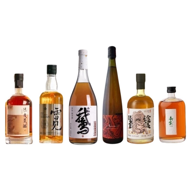 同里红唐寅陈皮黄酒万相新生Co Ferment陈皮黄酒雪见干型元红黄酒